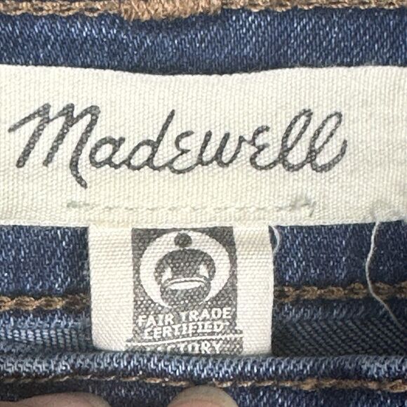 Madewell Jeans Women 32 Blue Skinny 10 inch High-Rise Tapered Stretch Brinville - Picture 4 of 14